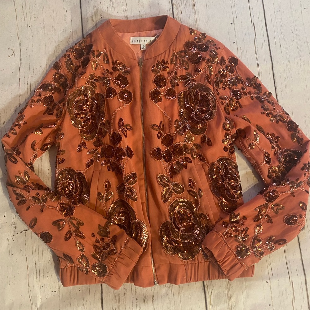 Dusty Rose Sequin Jacket